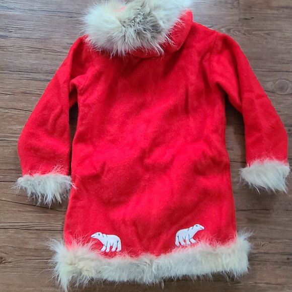 Vintage Canadian handmade wool parka, real fur hood and trim - Picture 6 of 9